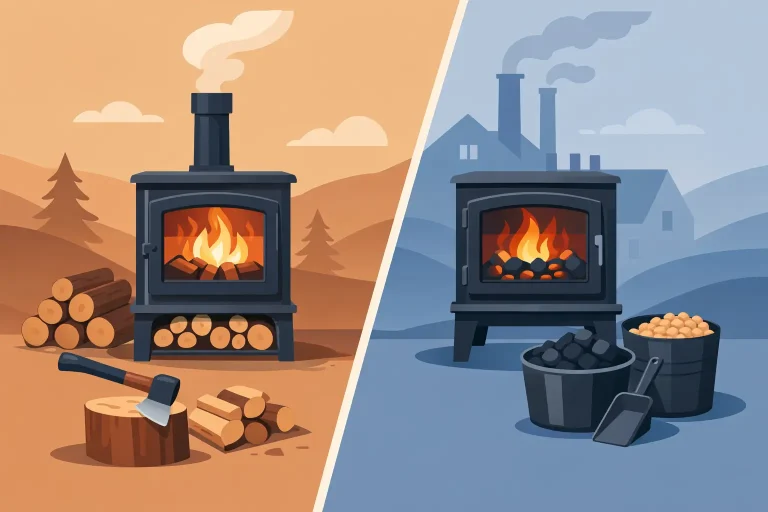 Wood Burning Stove vs Multi Fuel