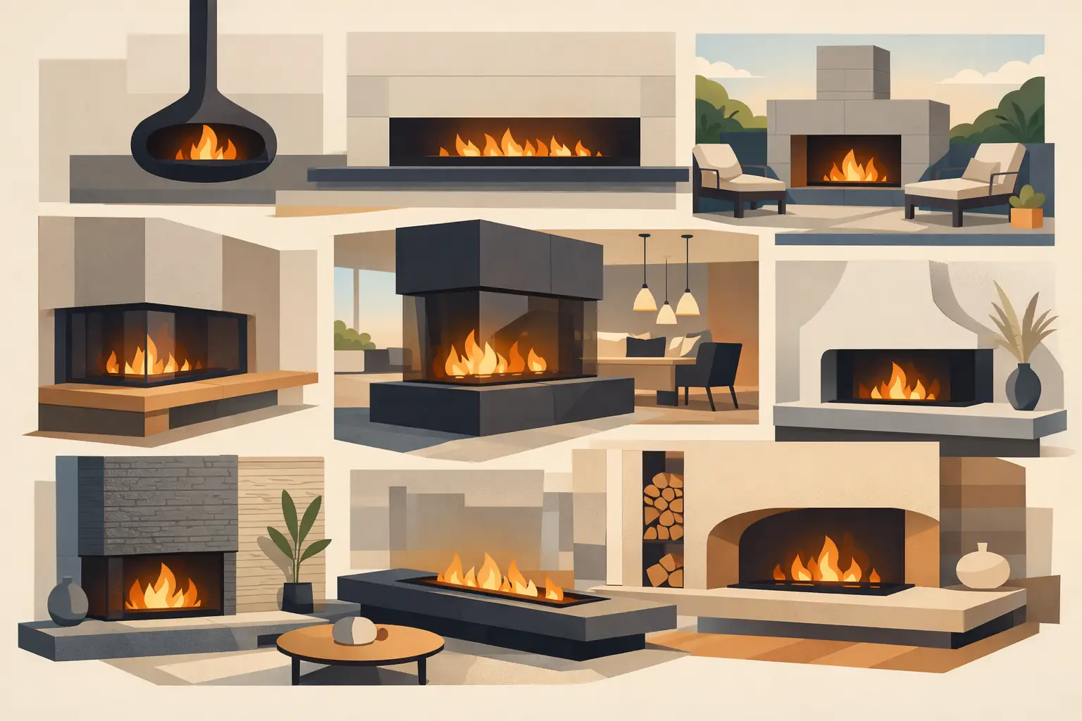 8 Modern Fireplace Design Trends to Know