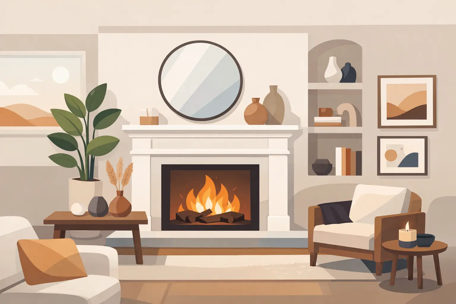Fireplace Surrounds That Make a Room Feel Complete