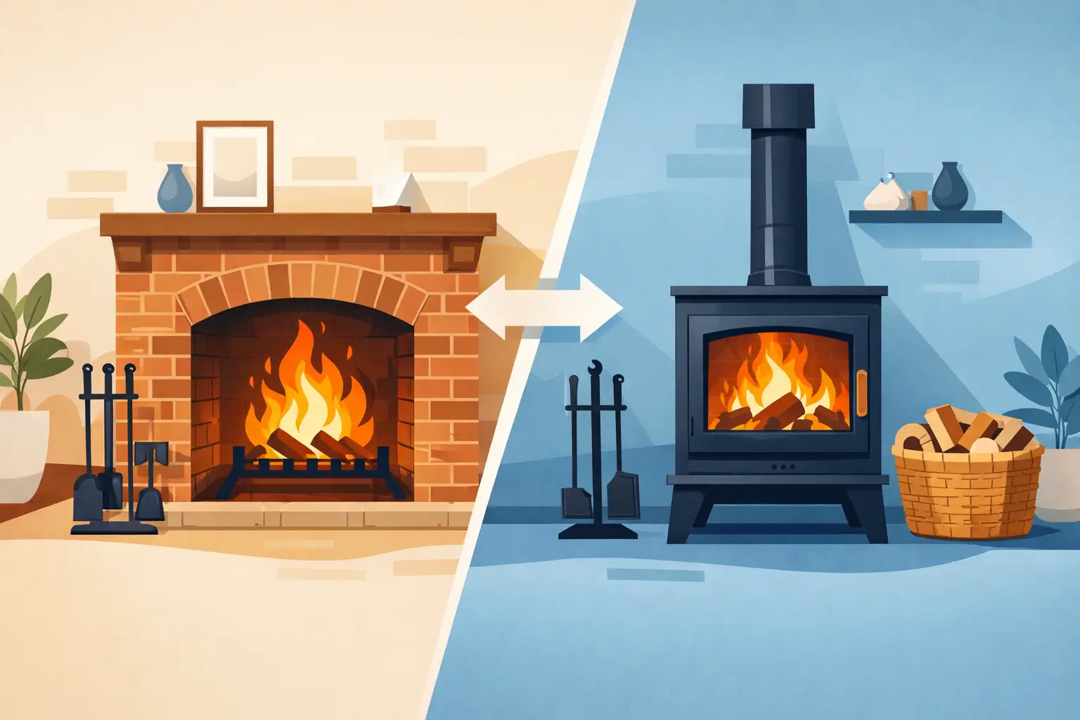 Is an Open Fireplace to Stove Conversion Worth It?